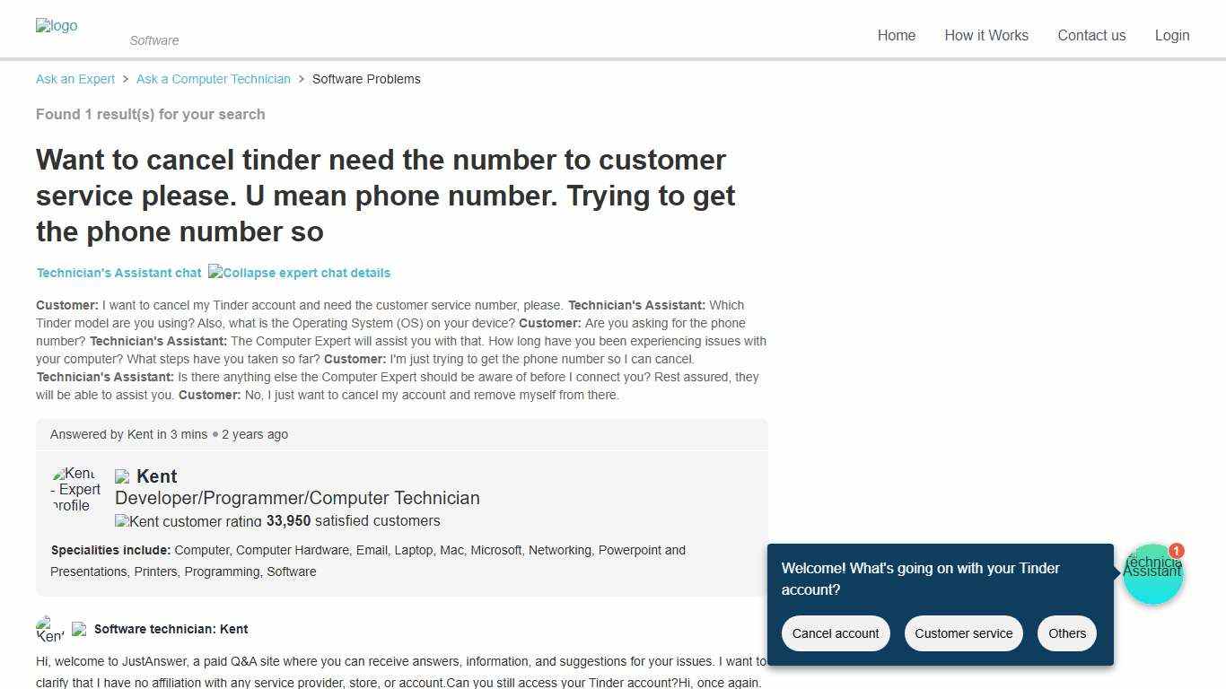 Want to cancel tinder need the number to customer service please. U mean phone number. Trying to get the phone number so